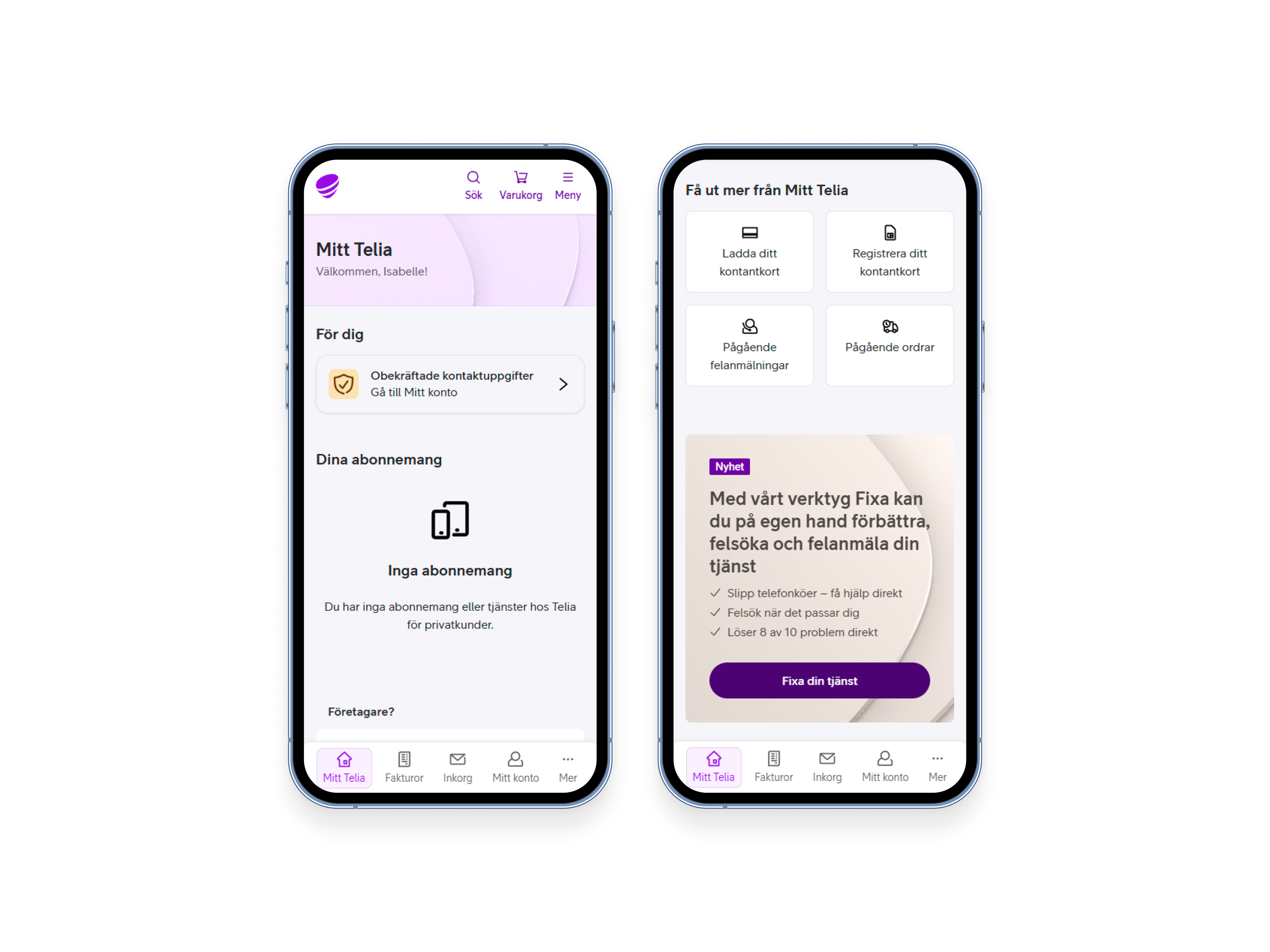 Mitt Telia phones
